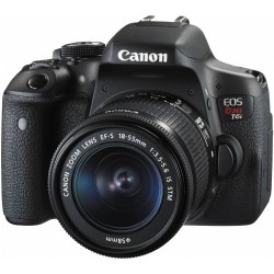 Camara EOS Digital Rebel T6i  + Lente 18-55