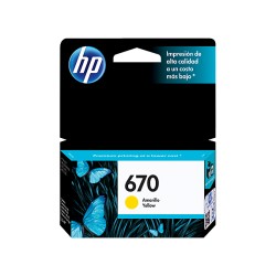 HP 670 CZ116AL Yellow Ink Cartridge