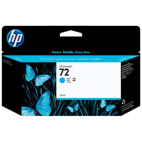 HP 72 130-ml Cyan + Vivera Cartridge Plotter