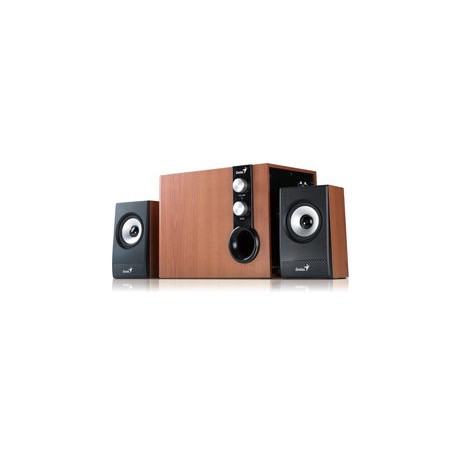 PARLANTES + SUBWOOFER 2.1 GENIUS HIFI MADERA 1200W