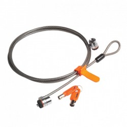 CABLE DE SEGURIDAD NARANJA SAFE PRO C/LLAVE